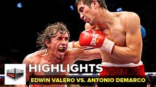 Edwin Valero vs Antonio Demarco Highlights  El ultimo combate del Inca Valero 