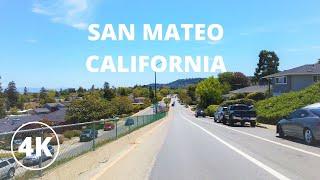 SAN MATEO CALIFORNIA, DRIVING, USA, [4K]