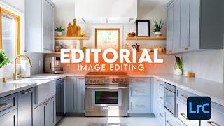 Luxury NO FLASH Editorial Image Editing in Lightroom | Interior Design Photography