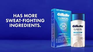 Gillette Antiperspirant with 2x Better Sweat Protection