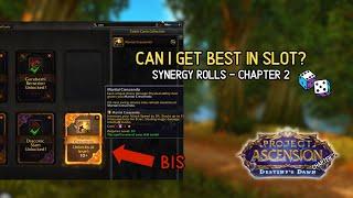 Synergy rolls are LIVE! Lvl 60 testing the system - Chapter 2 Ascension Wildcard