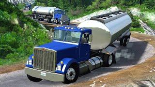 Convoy Trucking Accidents | BeamNG.drive