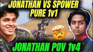 Jonathan Pov 1v1 Fight With Spower | Pov Jonathan 1v3 Mogo #jonathan #bgmi @GodLikeEsportss