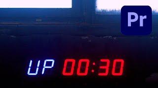How To Make A COUNTDOWN TIMER In Adobe Premiere Pro CC 2020