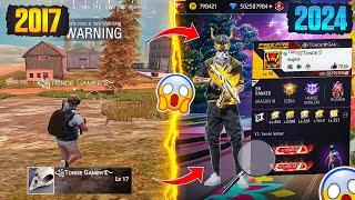 FREE FIRE PLAYERS 2017 VS 2024| Searching 2017 Old Players Id in 2024 |   @TondeGamer