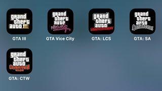 Grand Theft Auto III,GTA Vice City,GTA Liberty City Stories,GTA 3 San Andreas,GTA Chinatown Wars