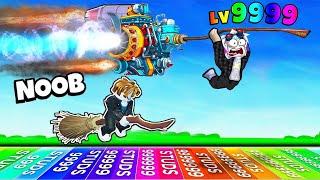 КУПИЛ ЗА РОБУКСЫ ЛЕТАЮЩУЮ МЕТЛУ И СТАЛ САМЫМ БЫСТРЫМ ЗА 1 МИНУТУ! ROBLOX Broomstick Race Simulator