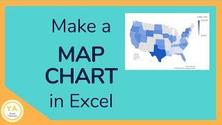 How to Make a Map Chart in Excel - Tutorial ️ 