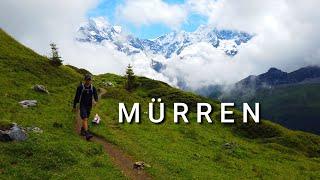 Wandern in Mürren zur Rotstockhütte und Gimmelwald, Jungfrauregion - Berner Oberland, Schweiz