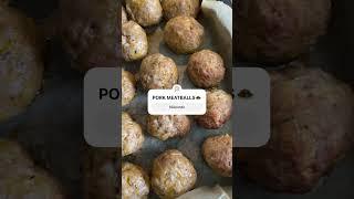 PORK MEATBALLS #adinab #food #cooking #recipe #pasta #adina #meatballs #foodie #cuisine