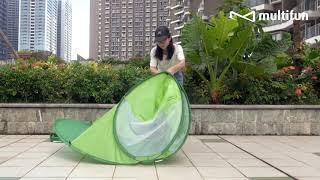 Easy Instruction: Pop-up Tent MF-TE01 / How to open and fold our pop-up tent - Green Version