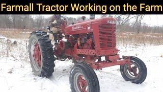 Farmall Tractor Working on the Farm