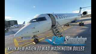 Microsoft Flight Simulator 2020 IFR CRJ700 Flight: KHVN New Haven to KIAD Washington Dulles