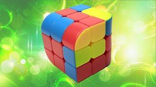 Как собрать Пенроуз куб 3х3х3. Penrose Cube 3x3x3 How to solve. Трёхцветный скруглённый  куб