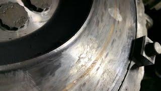 Volvo S60R EFR7670 old single-mass flywheel resurfacing