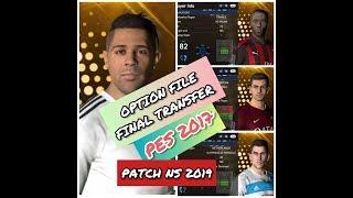 FINAL UPDATE TRANSFER PLAYERS PES 2017 FOR PATCH NS 2019