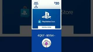 Free 20USD PSN Store Redeem Code #shorts