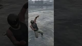 franklin pcj 600 jump in sea #shorts #gta5