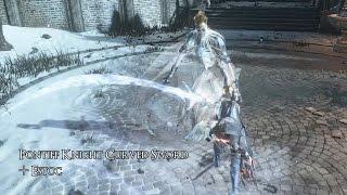 Pontiff Knight Curved Sword + Estoc(left) PvP // Dark Souls III