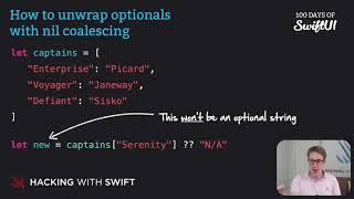 How to unwrap optionals with nil coalescing – Swift for Complete Beginners