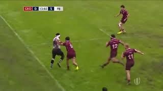 mishiko alania highlights Georgia -Fiji - 12-8 ( IRB U20 World Championship )