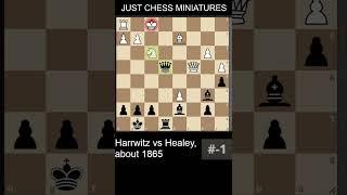 Frank Healey defeats Daniel Harrwitz with the Boden's checkmate #chess