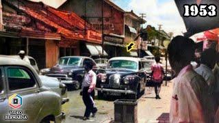 Jakarta in the Past in 1953 | Color Rare Videos