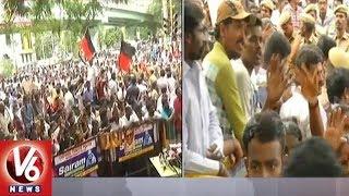 DMK Chief Karunanidhi Health Condition Critical, Supporters Throng Kauvery Hospital | V6 News