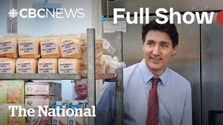 CBC News: The National | Trudeau announces GST break, $250 rebate cheques