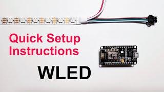 How to install WLED on ESP8266 and connect to WS2812B strip lights