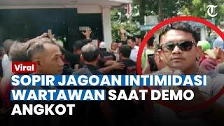 DETIK-DETIK Sopir Intimidasi Wartawan Tribunnews Bogor, Paksa Hapus Video Demo Anarkis