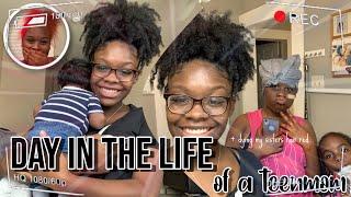 DAY IN THE LIFE OF A TEEN MOM |GRWM new born edition|morning routine|Dying hair red DIY|Tutorial️