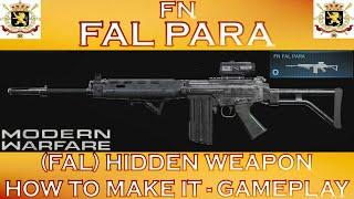 Modern Warfare FN FAL PARA - (FAL) Hidden Weapon - How To Make It - Gameplay