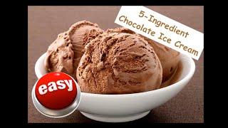 The Easiest Chocolate Ice Cream - Only 5 Ingredients!