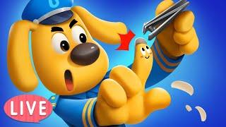 LIVE | Trim Your Nails | Good Habits | Cartoon | Safety Rules for Kids | Sheriff Labrador