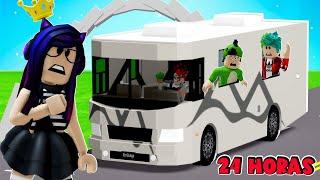 24 HORAS EN UNA CASA RODANTE en BROOKHAVEN | Kori Roblox