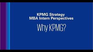 Why KPMG?