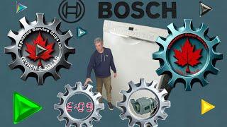 Repairing Bosch dishwasher error code E:09 a step by step guide by Appliance Fix Lab.