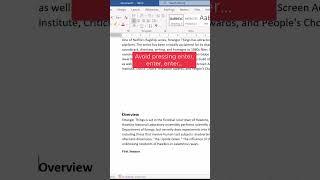 MS Word tip EVERYONE should know #shorts
