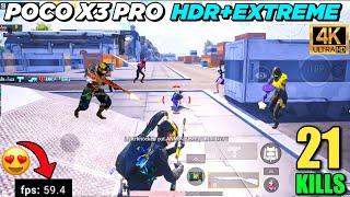 POCO X3 PRO HDR+EXTREME (4K) 60 FPS PUBG TEST I POCO X3 PRO PUBG WITH FPS METER | Pubg Mobile #5