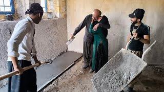 Love and joint efforts in the story of laying the cement of the dream house