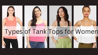 Types of Tank Tops for Women with Names