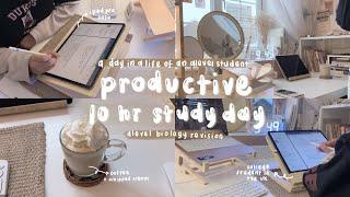 study vlog  10 hr productive study day: alevel biology, notion, too much coffee, potn ch. 56