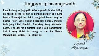 Jingpyntip ba sngewsih - Khlad noh i Kong Janeth Kharmujai