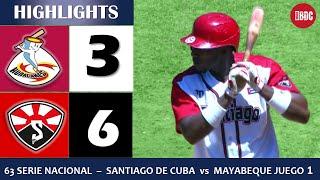  63 Serie Nacional | Highlights: Mayabeque vs. Santiago de Cuba Juego 1 (2/4/24)