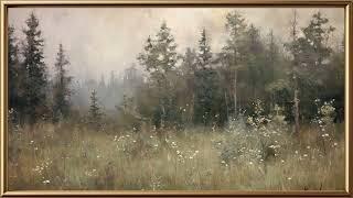 Vintage TV Art Landscape Painting | Gold Framed TV Art | Art Screensaver for TV | 1 Scene - 2 Hrs