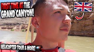 BRITISH GUY'S FIRST TIME VISITING THE GRAND CANYON | HELICOPTER TOUR & MORE!