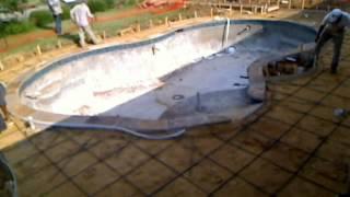 Time Lapse video of inground pool build