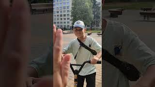 трюк на самокате#трюк#трюкнасамокате#вип#прыжки #михаилвтихвине #тихвин