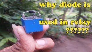 Why diode is used in relay?